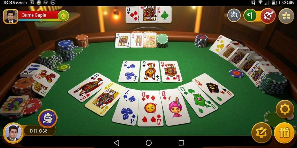 Screenshot menunjukkan gameplay seru Gaple di 3446.
