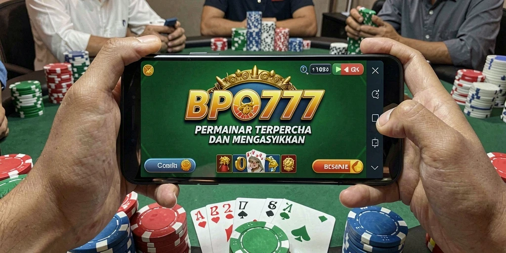 Tampilan gameplay seru di BPO777 dengan berbagai meja Poker.