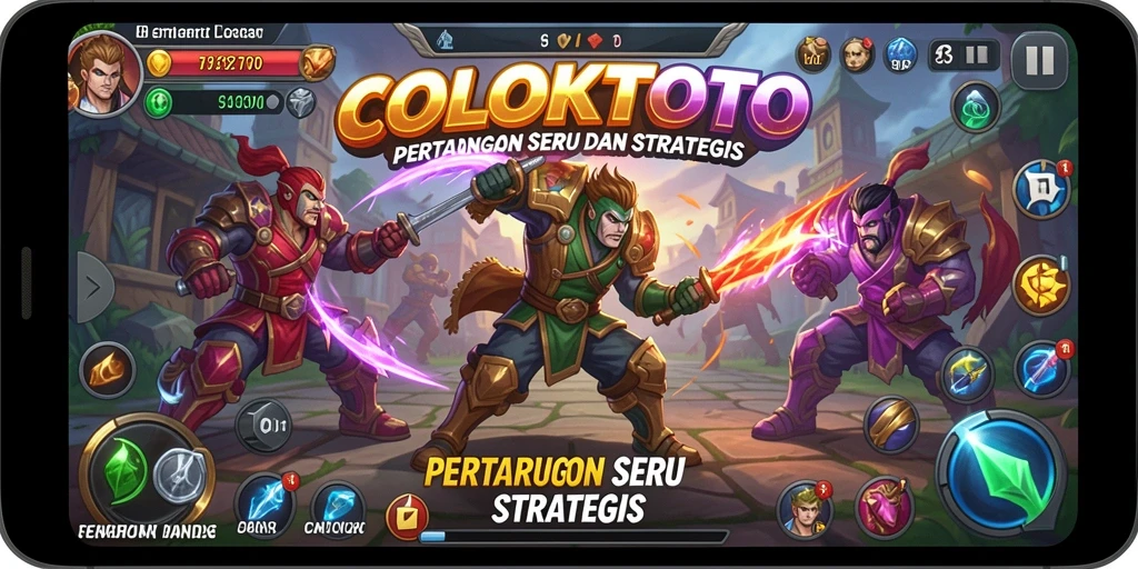 Menampilkan aksi pertarungan seru dalam COLOKTOTO dengan efek visual yang memukau.