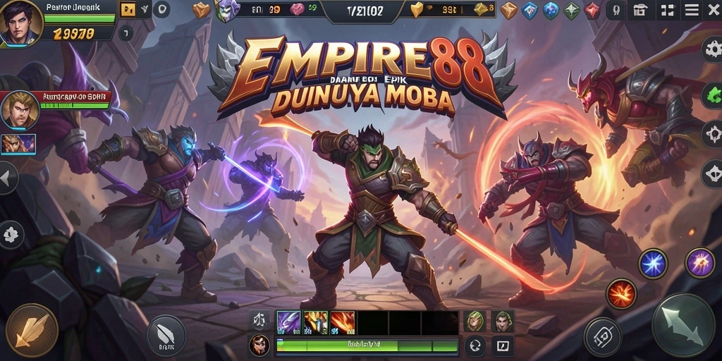 Tampak aksi seru gameplay MOBA di EMPIRE88.