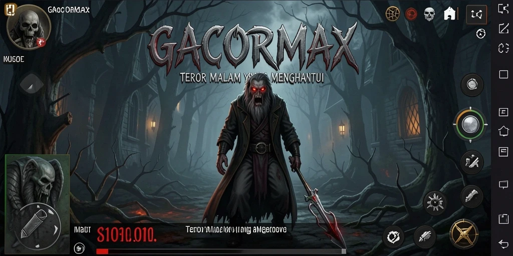 Screenshot utama GACORMAX menampilkan suasana gameplay Horror yang mendebarkan.