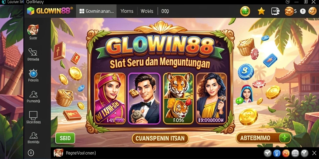 Tampilan gameplay slot yang seru dan mengasyikkan di GLOWIN88.