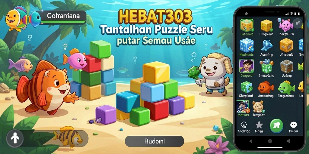 Screenshot gameplay HEBAT303 yang menampilkan tantangan puzzle yang menarik.