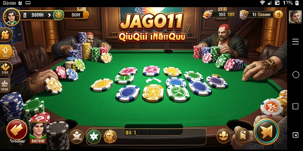 Screenshot utama JAGO11 dengan gameplay QiuQiu yang seru.