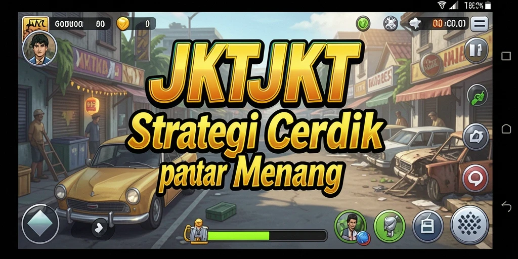 Screenshot gameplay JKTJKT menampilkan pertempuran strategi yang intens.
