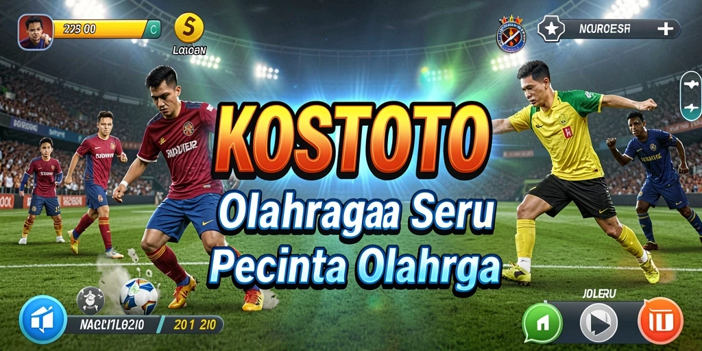 Tampilan seru dari gameplay KOSTOTO di berbagai cabang olahraga.