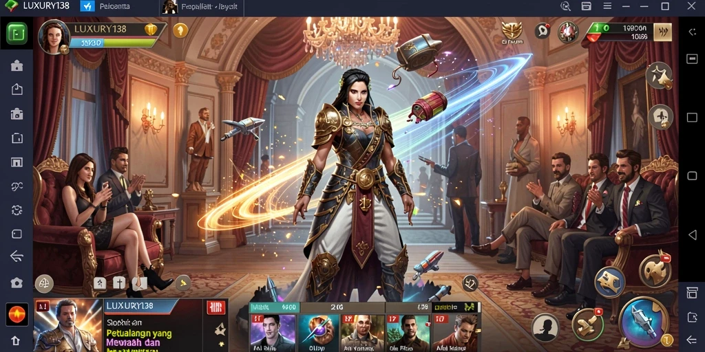 Screenshot gameplay LUXURY138 menampilkan aksi petualangan seru dan menantang.
