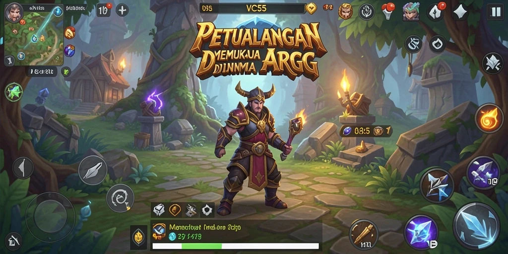 Tampilan menarik dari gameplay ARPG VC55 yang seru dan menegangkan.