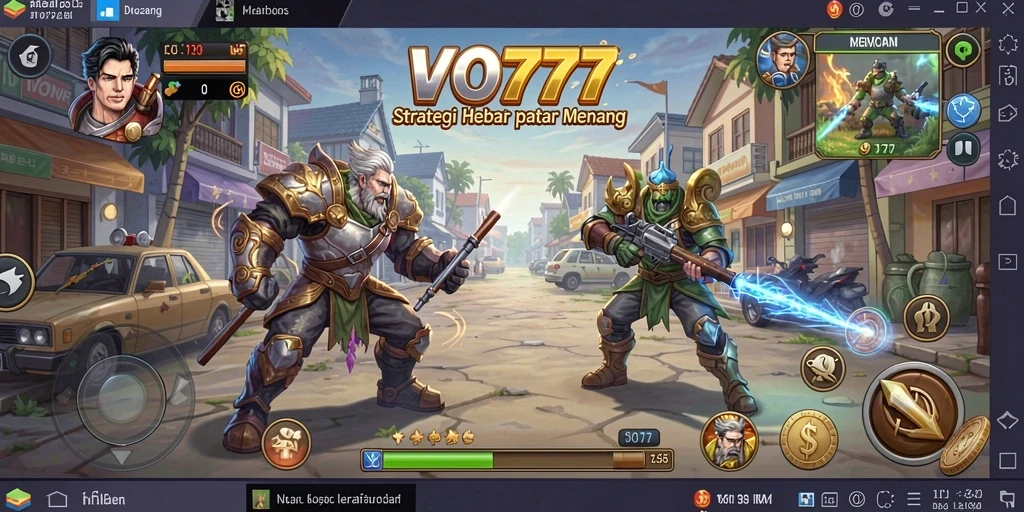 Screenshot utama VO777 yang menampilkan aksi strategi yang mendebarkan.
