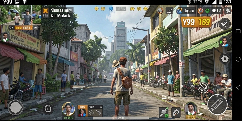 Gameplay Y89 yang menarik dalam dunia simulasi kehidupan.